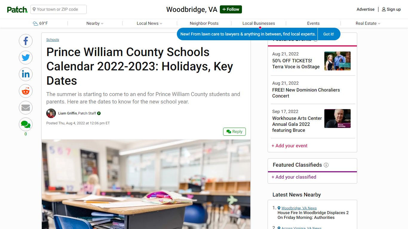 Prince William County Schools Calendar 2022-2023: Holidays, Key Dates